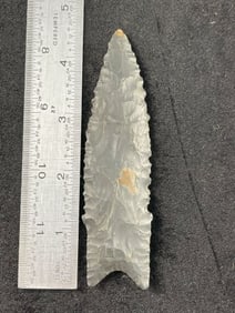 4 & 5/8" Pitkin Chert Dalton Indian Artifact Arrowhead