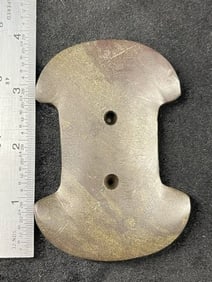 3 & 7/8" Gorget from the Ohio Collection Indian Artifact Arrowhead