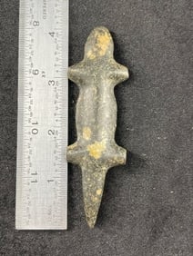 4 & 1/4" Stone Lizard Pendant from the Kentucky Collection Indian Artifact Arrowhead