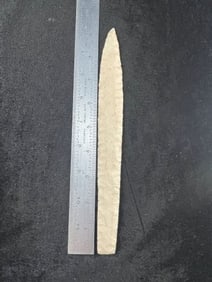 9 & 1/4" Agate Basin Indian Artifact Arrowhead