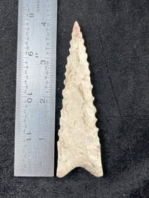 4" Dalton Indian Artifact Arrowhead