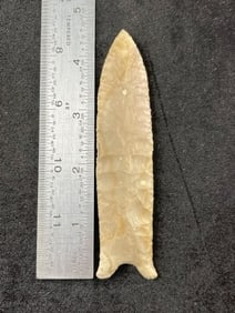 4 & 5/8" Clovis Indian Artifact Arrowhead