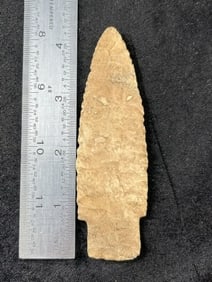 4 & 1/4" Scottsbluff Indian Artifact Arrowhead