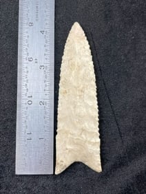 4 & 1/4" Dalton Indian Artifact Arrowhead