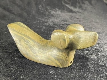 5 & 1/2" Popeyed Birdstone broken & glued Indian Artifact Arrowhead