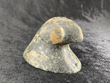 3 & 1/2" Bust Popeyed Birdstone Indian Artifact Arrowhead