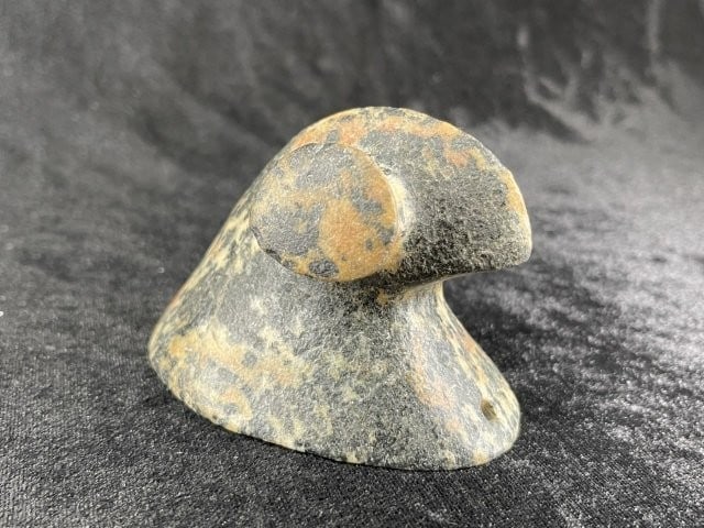 3 & 1/2" Bust Popeyed Birdstone Indian Artifact Arrowhead (1 of 7)