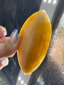 4 & 1/4" Quartz Boatstone Indian Artifact Arrowhead