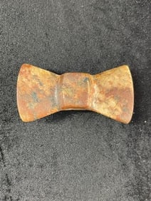 4" Bow-Tie Quartz Bannerstone Indian Artifact Arrowhead