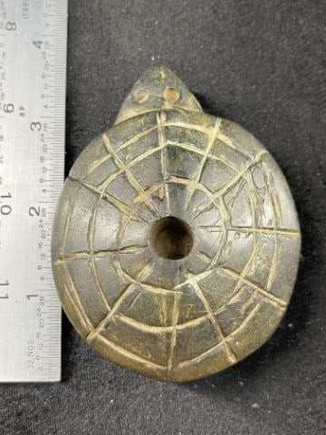 3 & 5/8" Turtle Effigy Stone Pipe Indian Artifact Arrowhead (1 of 7)