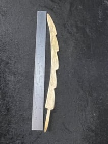 12" Bone Tool Indian Artifact Arrowhead