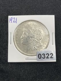 1921 Morgan Silver Dollar Coin