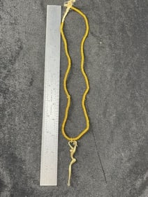 Trade Bead Necklace with Pendant Indian Artifact Arrowhead