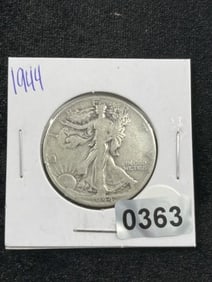 1944 Walking Liberty Half Dollar Silver Coin