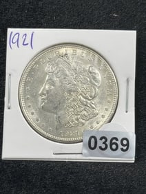 1921 Morgan Silver Dollar Coin