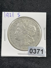 1921 S Morgan Silver Dollar Coin