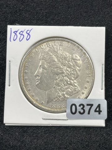 1888 Morgan Silver Dollar Coin (1 of 2)
