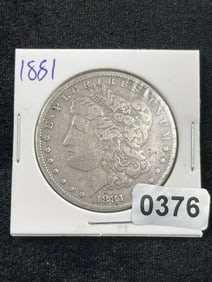 1881 Morgan Silver Dollar Coin