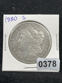 1880 S Morgan Silver Dollar Coin