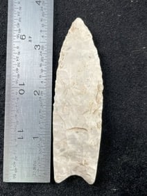 3 & 5/8" Clovis Indian Artifact Arrowhead