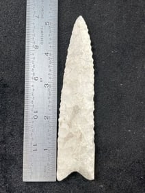 4 & 3/16" Dalton Indian Artifact Arrowhead
