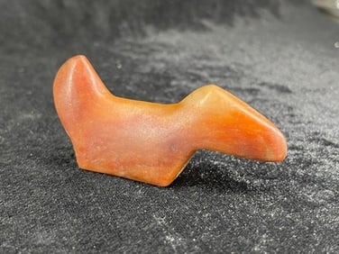 3 & 1/4" Rose Quartz Birdstone from the Illinois Collection Indian Artifact Arrowhead