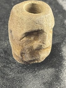 2" Human Effigy Stone Pipe Indian Artifact Arrowhead