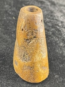 2 & 1/4" Stone Pipe Indian Artifact Arrowhead