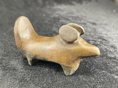 2 & 1/4" Popeyed Birdstone Indian Artifact Arrowhead