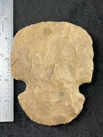 5" Chipped Hoe Indian Artifact Arrowhead