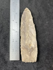 5 & 3/4" Chipped Celt Indian Artifact Arrowhead
