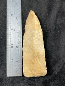 4 & 1/2" Chipped Celt Indian Artifact Arrowhead