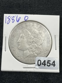 1886 O Morgan Silver Dollar Coin
