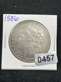 1886 Morgan Silver Dollar Coin