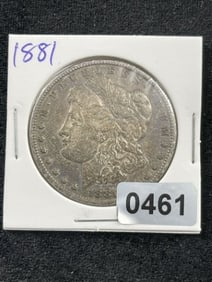 1881 Morgan Silver Dollar Coin