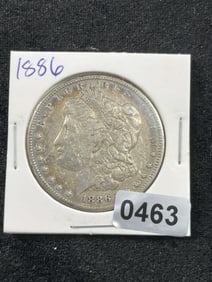 1886 Morgan Silver Dollar Coin