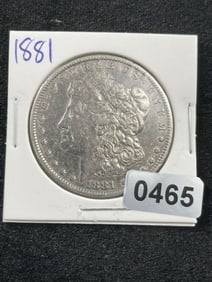 1881 Morgan Silver Dollar Coin