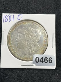 1881 O Morgan Silver Dollar Coin