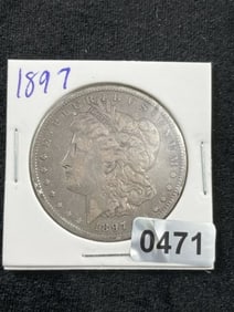 1897 Morgan Silver Dollar Coin