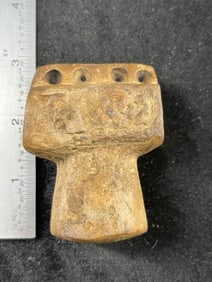 3" Stone Pipe Indian Artifact Arrowhead