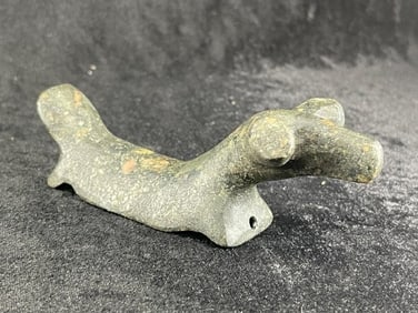 5 & 1/2" Popeyed Birdstone Indian Artifact Arrowhead