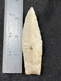 3 & 1/2" Agate Basin Indian Artifact Arrowhead