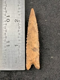 2 & 3/8" Wheeler Indian Artifact Arrowhead