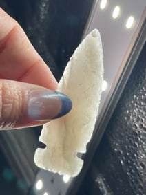 2 & 3/4" Novaculite Side Notch Indian Artifact Arrowhead