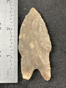 2 & 5/8" Pedernales Indian Artifact Arrowhead