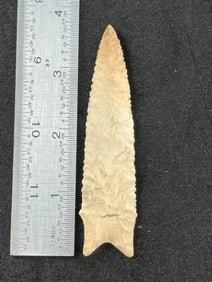 3 & 3/4" Dalton Indian Artifact Arrowhead