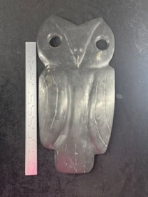 14" Stone Owl Effigy Indian Artifact Arrowhead