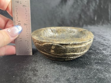 3 & 3/4" Stone Paint Bow Indian Artifact Arrowhead