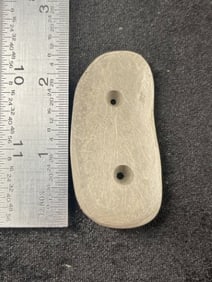 2 & 3/8" Gorget Indian Artifact Arrowhead