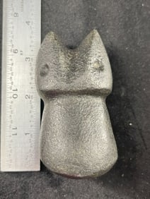 3 & 1/2" Stone Snake Effigy Indian Artifact Arrowhead